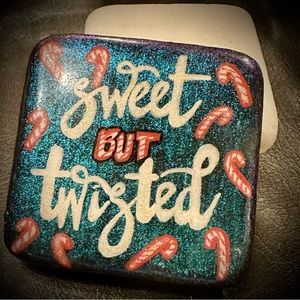 Handpainted 3” Santorini stone Square